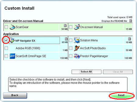 mp navigator scanner driver