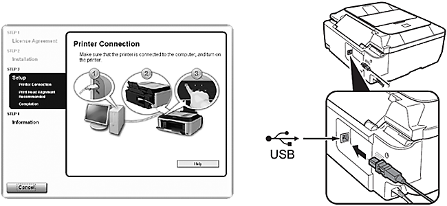 canon mx320 printer fax set up