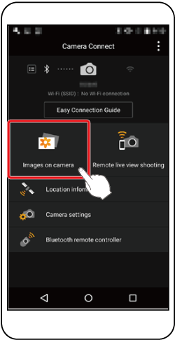 Connecting to the Camera (Bluetooth)