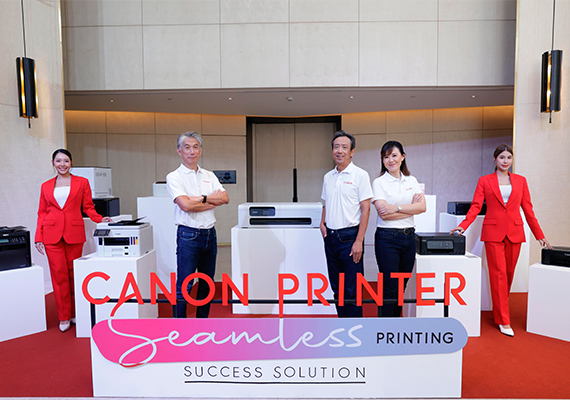 Canon Declares Readiness to Secure No.1 Position in Thai Printer Market, Spanning All Segments, Emphasizing Robust Supply Chain and B2B Market Focus to Support Businesses of All Sizes under New “All Problems Canceled with Canon Printer” Campaign.