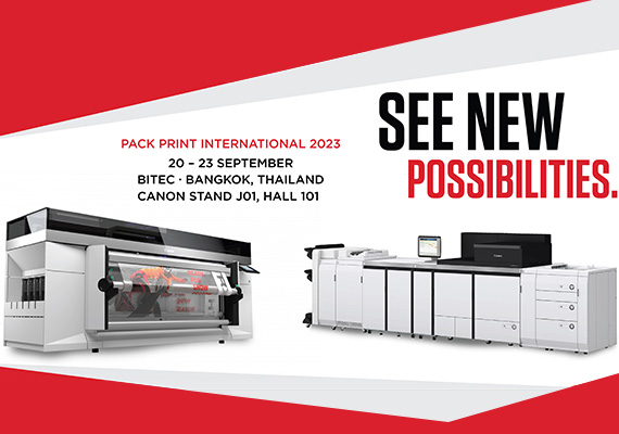 See New Possibilities for Print with Canon at Pack Print International 2023