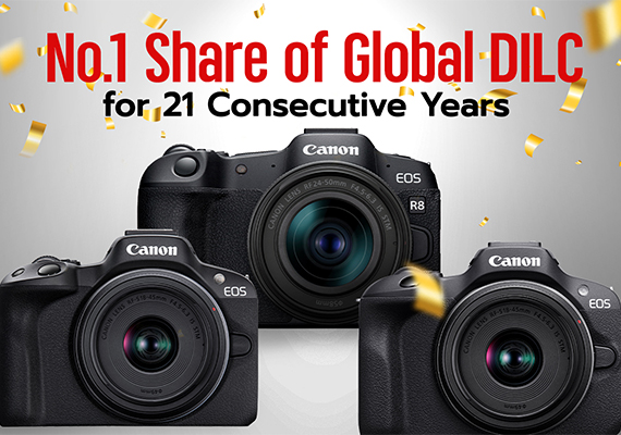Canon Celebrates 21st Consecutive Year of No.1 Share of Global Interchangeable-lens Digital Camera Market