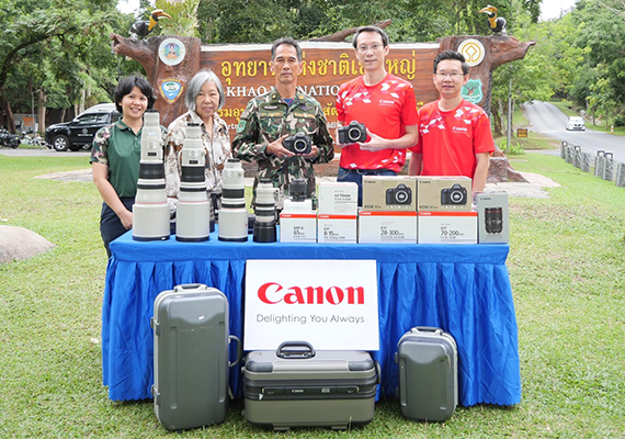 Canon Donates Photography Equipment to Khao Yai National Park  to Support Conservation Efforts