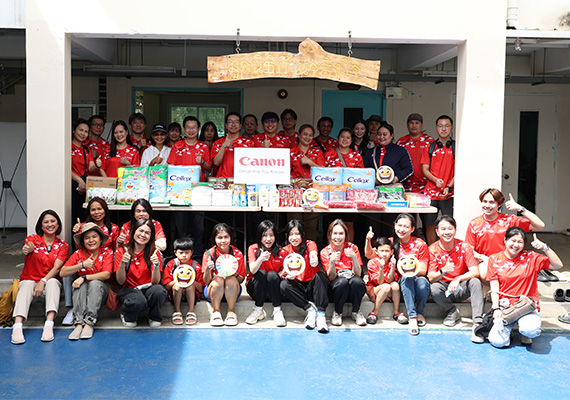 Canon organizes volunteer activities to help vulnerable children  at Bann Jing Jai Foundation, Chonburi Province